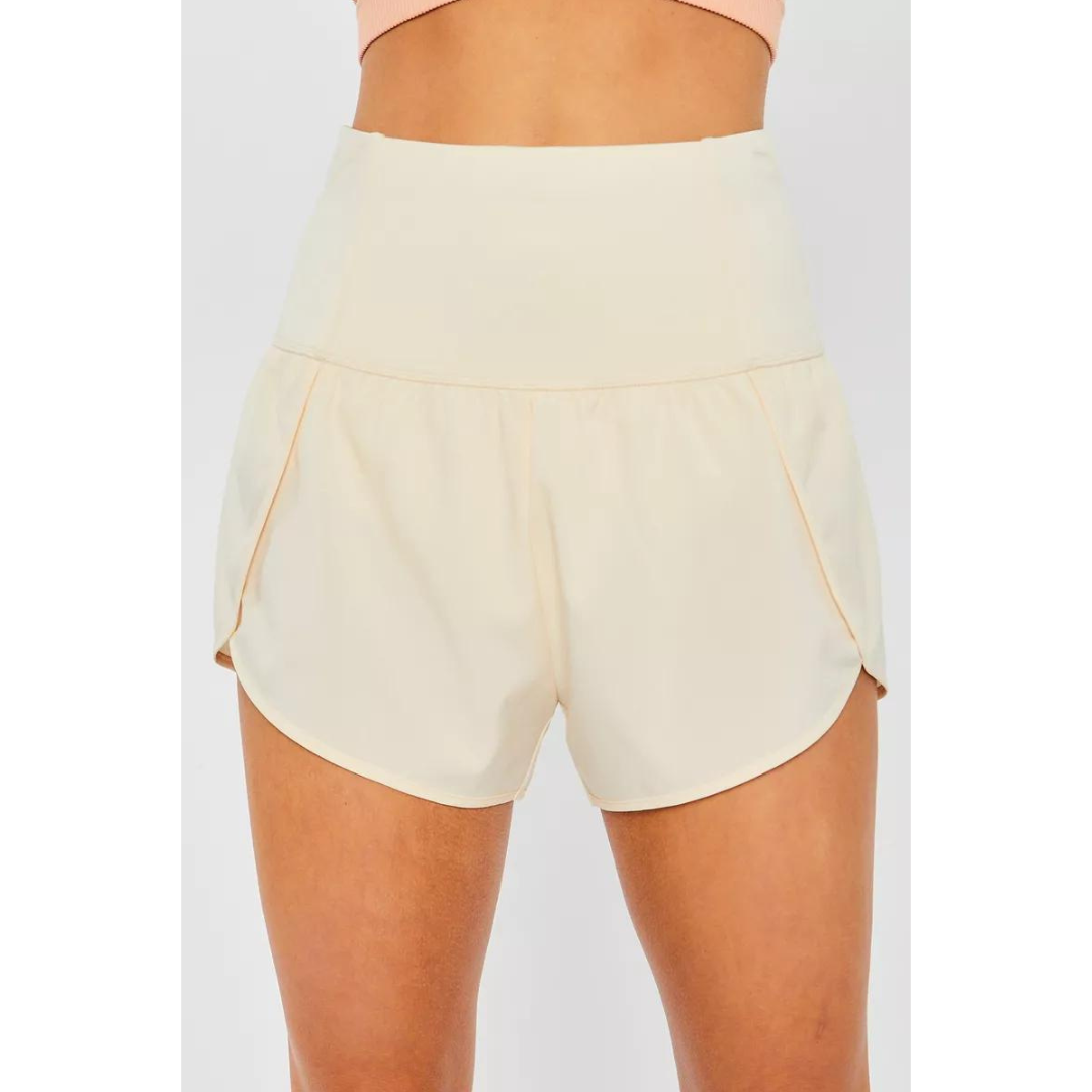 Short Transpirable Deportivo Mujer Gym Yoga Blanco