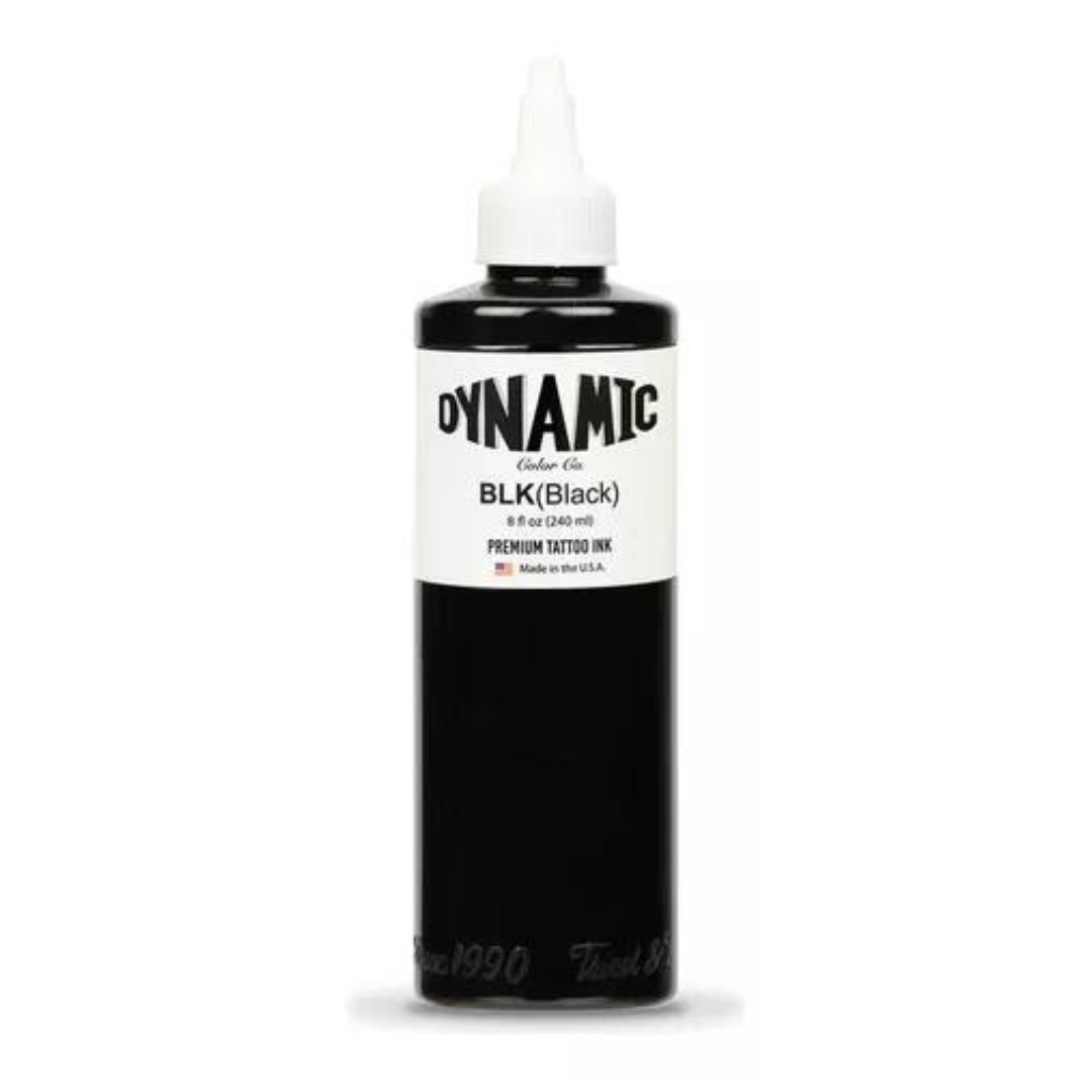 Tinta Profesional Tatuaje Dynamic Ink 8oz Black Estéril