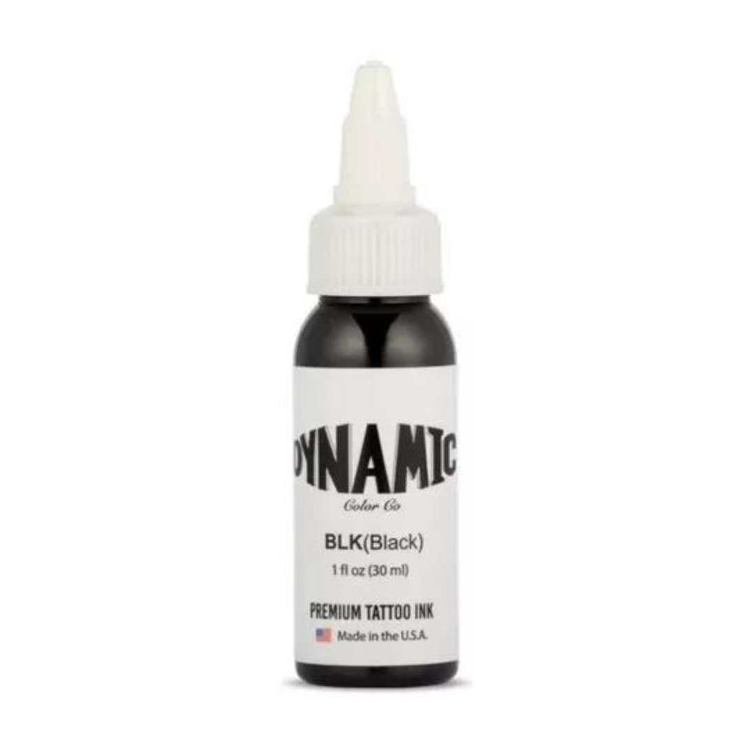 Tinta Profesional Tatuaje Dynamic Ink 1oz Black Estéril